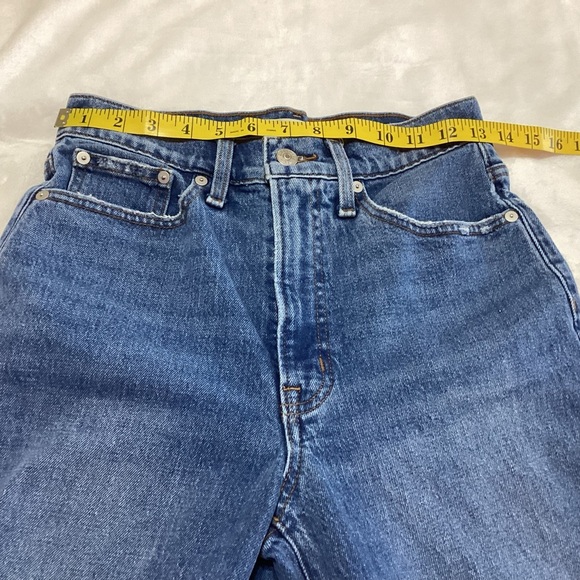 The Perfect Vintage Straight Jean in Blue by Madewell High-Waisted Classic 26 - Picture 9 of 12